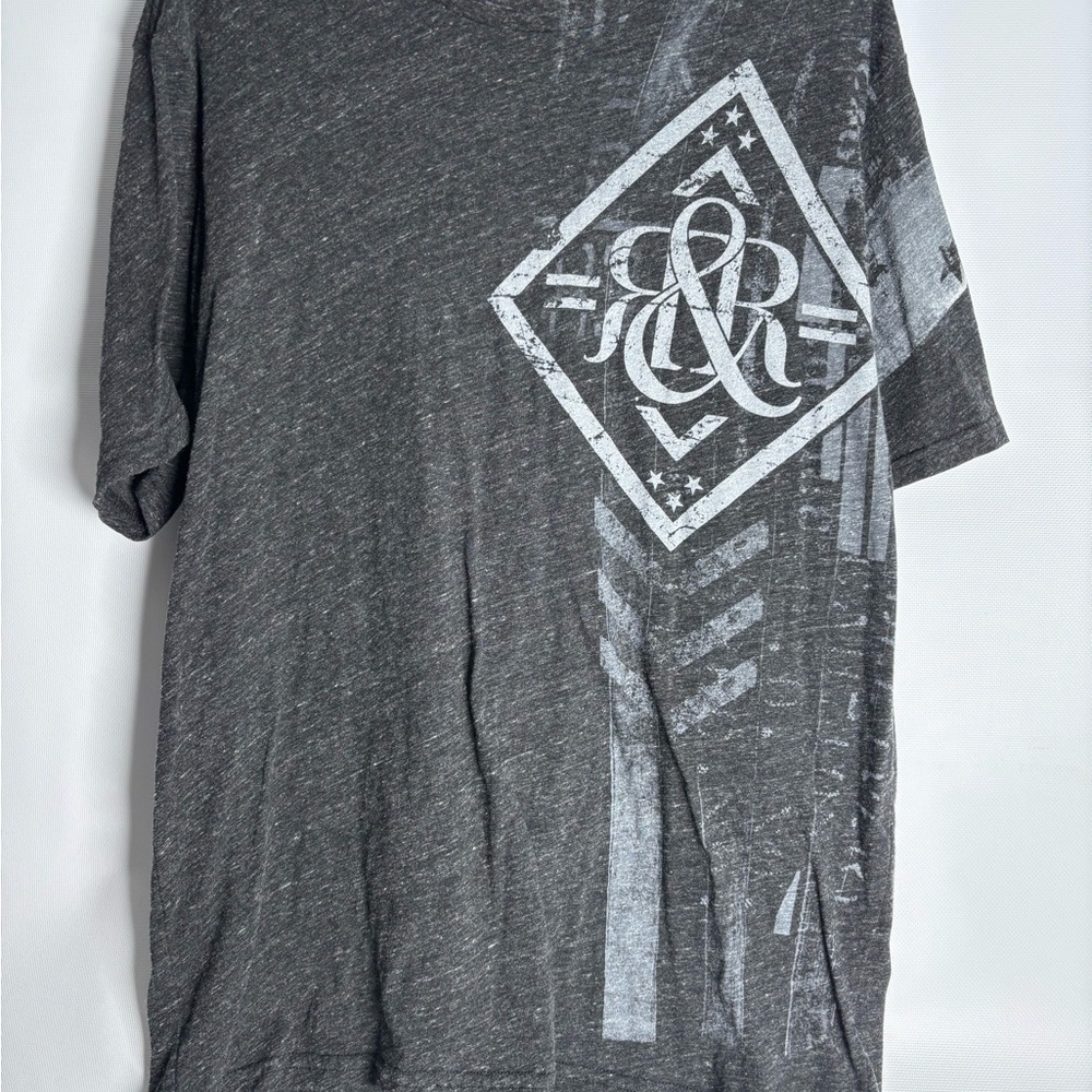 Y2K Rock & Republic Gray and White Tee
